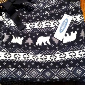 Old Navy Pajama Sleep pants blk white gray Size: M  NWT